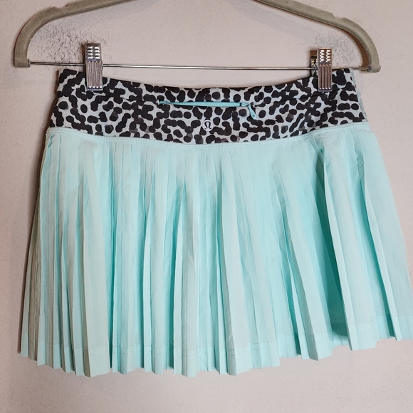 Lululemon Pleat To Street Skirt II Tranquil Blue 5 Pockets Size 4 Tennis Skort - Picture 5 of 16